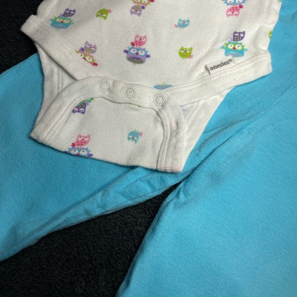 Baby Onesie Outfit | 3-6 months | OWL PRINT - Picture 4 of 6